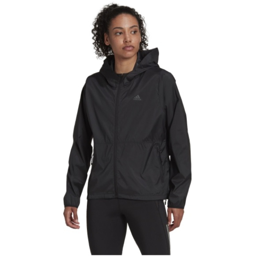 NWT 🖤 Adidas Women’s sports jacket adidas RN FAST JKT windbreaker - Picture 2 of 6